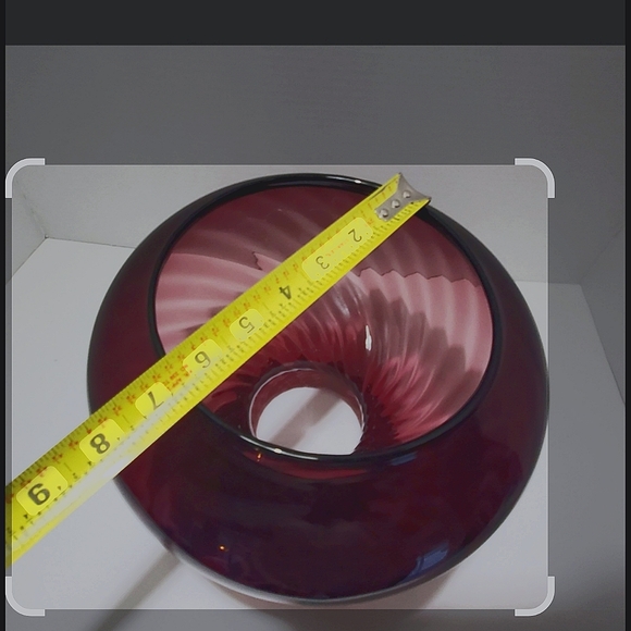 Vintage Amythyst Hurricane Swirl Style Lamp - Picture 2 of 12